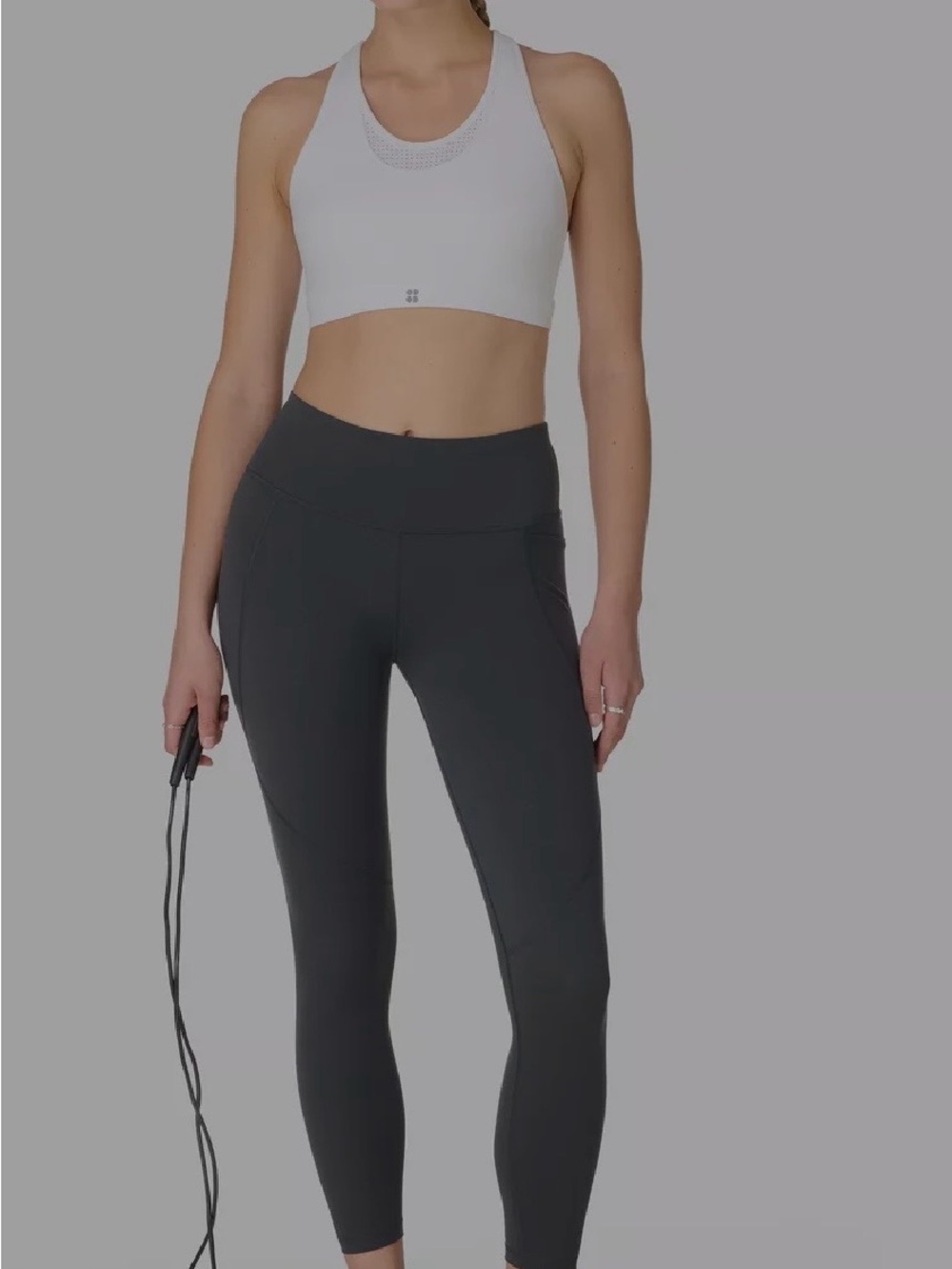 High-Rise Pocket Leggings - Charcoal 0340